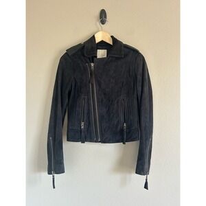 Joie Ailey Leather Suede Moto Jacket in Size XS $ 898.